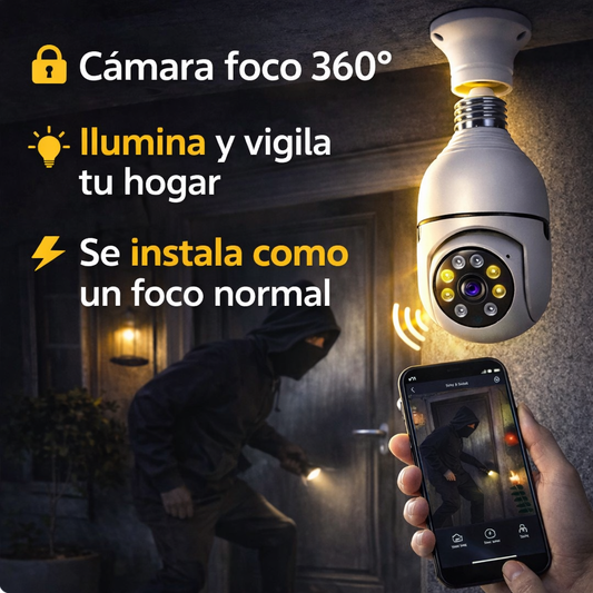 Cámara Foco 360° - Seguridad para tu hogar